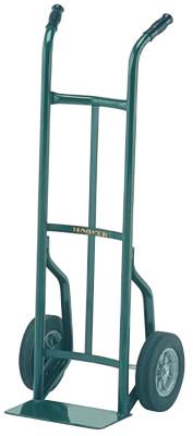 Harper Trucks Steel Hand Truck, 600lb Cap., 7x14" Plate, Continuous Handle, Solid Rubber Wheel, K54D86