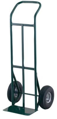 Harper Trucks Steel Hand Truck, 600lb Cap., 7x14" Plate, Continuous Handle, Pneumatic Wheel, K54DK19