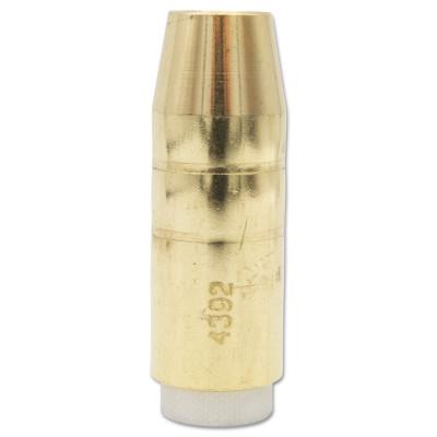 Bernard Mig Nozzles, Elliptical Series, 1/2 in Bore, Brass, 4392