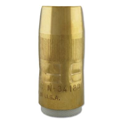 Bernard Centerfire Nozzles, 1/8 in Tip Recess, 3/4 in Bore, For BTB Series, Brass, N-3418B
