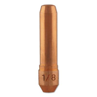 Bernard Centerfire Contact Tips, 1/8 in Tip ID, 1.5 in Long, Non-Threaded, Tapered Base, T-125