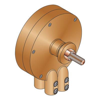 Lenco Heavy Duty Rotary Ground Clamps, 1,500 A, 3/0 - 4/0, 02200