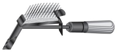 Lenco Chipping Hammers, 11 1/4 in, 18 oz Head, Chisel and Brush, Wood Handle, 09080