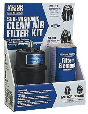 Motorguard Compressed Air Filter Kit, 2 Elements/Mounting Hardware, 1/4"(NPT), Sub-Micronic, M-26-KIT