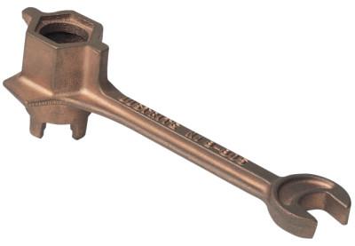 Justrite Drum Wrenches, 5.3 in Long, Drum Bung Caps, 08805