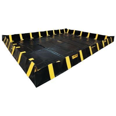 Justrite QuickBerm Spill Containment Berms, Black, 1795 gal, 20 ft x 12 ft, 28548