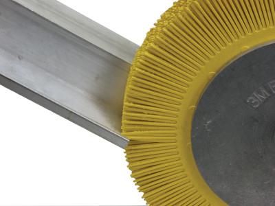 3M™ Scotch-Brite™ Radial Bristle Brush, 8 in D x 1 in W, 6,000 rpm, Grit 80, 048011-33082