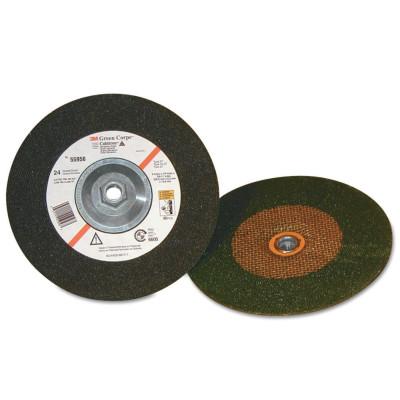 3M™ Green Corps Depressed Center Wheel, 4 in Dia, 1/4 in Thick, 24 Grit, 051111-61010