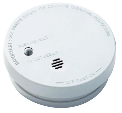 Kidde Battery Operated Smoke Alarms, Smoke, Ionization, 5.6 in Diam, 900-0136-003