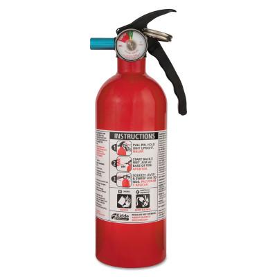 Kidde Automobile Fire Extinguishers, Class B and C Fires, 2 lb Cap. Wt., 440160MTL