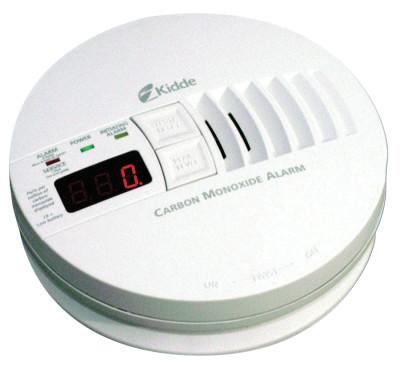 Kidde Carbon Monoxide Alarms w/ Digital Display, Carbon Monoxide, Electrochemical, 21006407