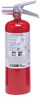 Kidde Halotron I Fire Extinguishers, For Class B and C Fires, 5 lb Cap. Wt., 466728