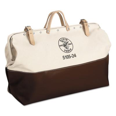 Klein Tools No. 8 Canvas Tool Bags, 1 Compartment, 24 X 6 in, 5105-24