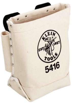 Klein Tools Bull-Pin and Bolt Bags, 3 Compartments, 10 in X 5 in, Canvas, 5416