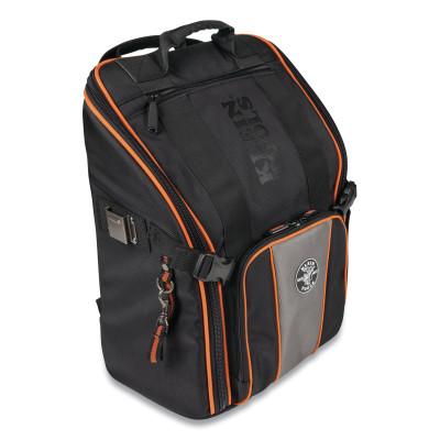 Klein Tools Tradesman Pro™ Tool Station Tool Bag Backpacks with Worklight, 21 Compartments, 17.25 in H x 8.5 in W, 55655