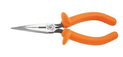 Klein Tools Insulated Standard Long-Nose Pliers, Straight, Alloy Steel, 7 1/8 in, D203-7-INS