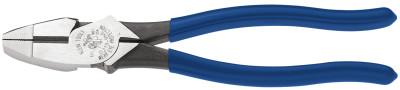 Klein Tools Lineman's High-Leverage Plier, New England Nose, 9 in L, 0.781 in Cut, Dark Blue Plasic-Dipped Handle, D213-9NE