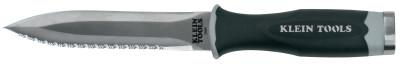 Klein Tools Serrated Duct Knives, 5 1/2", Stainless Steel Blade, Black, DK06