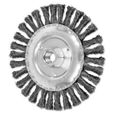 Advance Brush COMBITWIST® Cable Wheel, 6 in D x 1/2 in W, .023 in Carbon Steel, 15,000 rpm, 82688