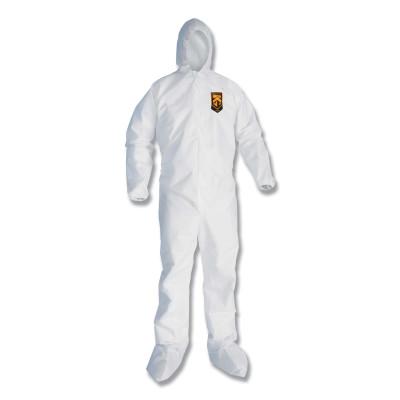 Kimberly-Clark Professional KLEENGUARD A20 Breathable Particle Protection Coveralls, XL, Elastic, Hood/Boots, 49124