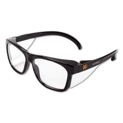 Kimberly-Clark Professional KLEENGUARDâ„¢ MAVERICKâ„¢ Safety Glasses, Clear Anti-Fog/Scratch Lens, Black Frame, 49309