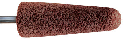 Pferd Resin Bond Mounted Point Abrasive Bits, 1 in Dia, 2 3/4 in Thick, 30 Grit Alum., 35105