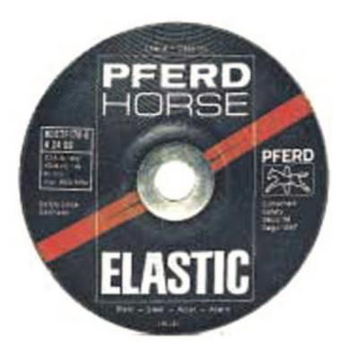 Pferd Depressed Center Wheel, 9 in Dia, 1/4 in Thick, 5/8 Arbor, 24 Grit Grade R, 61704