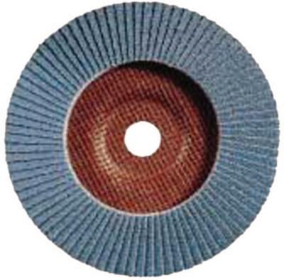 Pferd Type 27 POLIFAN® SG Flap Discs, 4-1/2 in, 40 Grit, 7/8 Arbor, 13,300 RPM, Zirconia, 62176