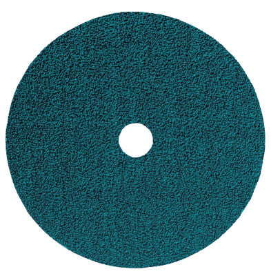 Pferd Zirconium Coated-Fiber Discs, Zirconia Alumina, 7 in Dia., 60 Grit, 62715