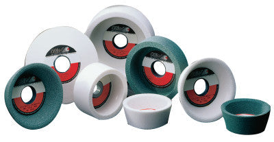 CGW Abrasives Tool & Cutter Wheels, White Aluminum Oxide,Type 11, 5X1 3/4, 1 1/4" Arbor, 60, J, 34920