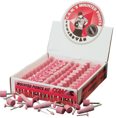 CGW Abrasives Vitrified Mounted Points, A-11, 7/8 X 2, 35957