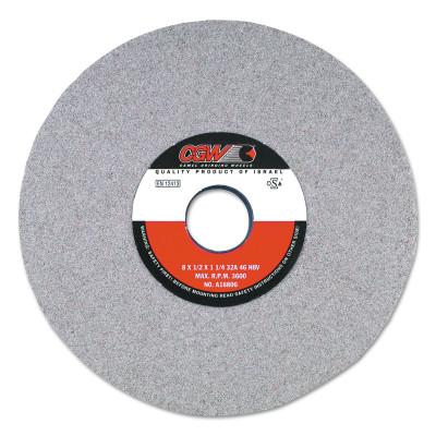 CGW Abrasives Centerless Grinding Wheels, 32A, Type 1, 7 X 1/2, 1 1/4" Arbor, 46, J, 37702
