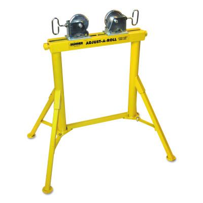 Sumner Hi Adjust-A-Roll Stands, Ball Transfer, 1,000 lb Cap., 1/2 in-48 in Pipe, 780366