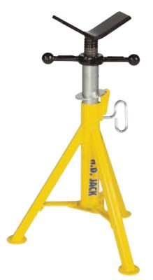 Sumner Heavy-Duty Style Lo Jacks, Vee, 2,500 lb Cap., 1/8 in-36 in Pipe, 21 in-36 in H, 780385