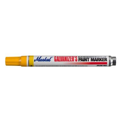 Markal® Galvanizer's Removable Markers, Medium Tip, Bullet, Yellow, 28786
