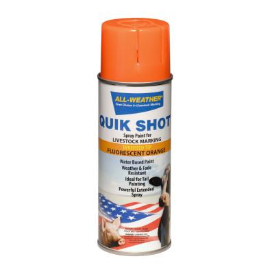 Markal® Quik Shot Markers, 12 oz Spray Can, Inverted, Orange, 61114