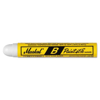 Markal® Paintstik® Original B® Marker, 1 in x 4-3/4 in, White, 80260