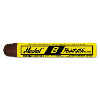 Markal® B Paintstik Paint Stick Markers, Round Tip, Brown, 80229