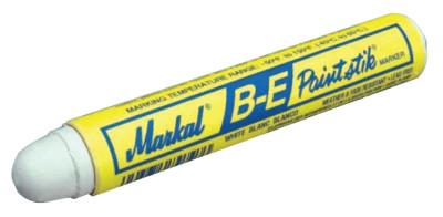 Markal® Paintstik B-E Markers, 11/16 in, White, 80620