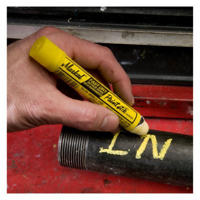 Markal® Paintstik Fast Dry Markers, 11/16 in, Yellow, 82721