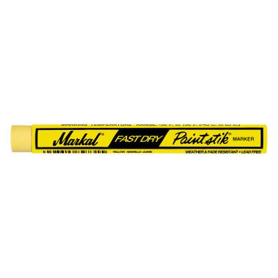 Markal® Paintstik Fast Dry Markers, 3/8 in, Yellow, 82731