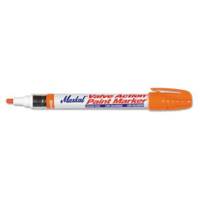 Markal® Valve Action® Paint Marker, Orange, 1/8 in, Medium, 96824