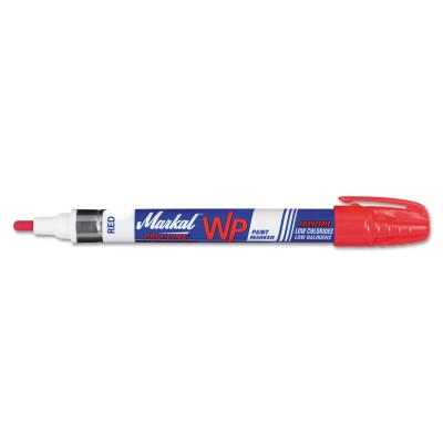 Markal® Pro-Line WP Paint Markers, Red, 1/8 in, Medium Fiber Tip, 96932