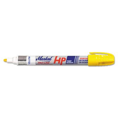 Markal® Paint-Riter®+ Oily Surface Paint Marker, Yellow, 1/8 in Tip, Medium, 96961