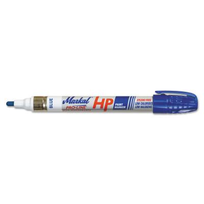 Markal® Paint-Riter®+ Oily Surface Paint Marker, Blue, 1/8 in Tip, Medium, 96965