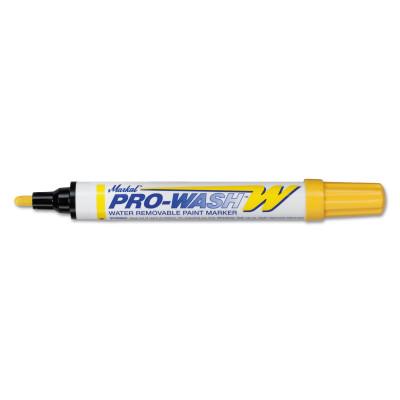 Markal® PRO-WASH W Water Removable Paint Markers, 1/8 in Tip, Medium, Yellow, 97031