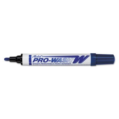 Markal® Pro-Wash W Water Removable Paint Markers, Blue, 1/8 in, Medium, 97035