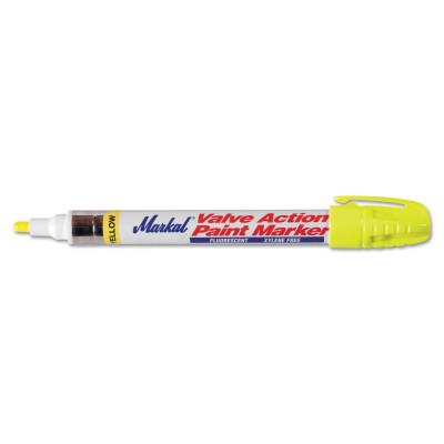 Markal® Valve Action® Paint Marker, Fluorescent Yellow, 1/8 in, Medium, 97050