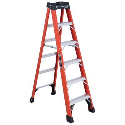Louisville Ladder® FS1400HD Series Brute 375 Fiberglass Step Ladder, 10 ft x 27 7/8 in, 375 lb Cap., FS1410HD