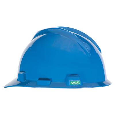 MSA V-Gard® 500 Protective Caps and Hats, 4 Point Fas-Trac, Vented Cap, Blue, 10034019